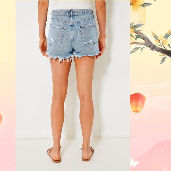 AGOLDE Parker Vintage Cut Off Denim Shorts In Swapmeet - Picture 5 of 11